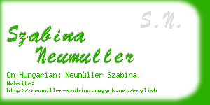 szabina neumuller business card